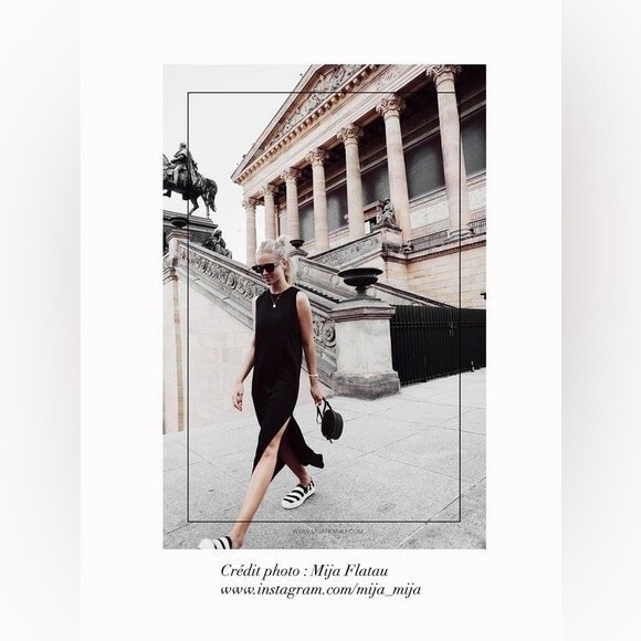 Celine Black/White Striped Canvas Slip On Sneakers - Picture 13 of 16